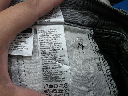 Pantalon Slim Fit Levis 511 29x32 Gris Deslavado