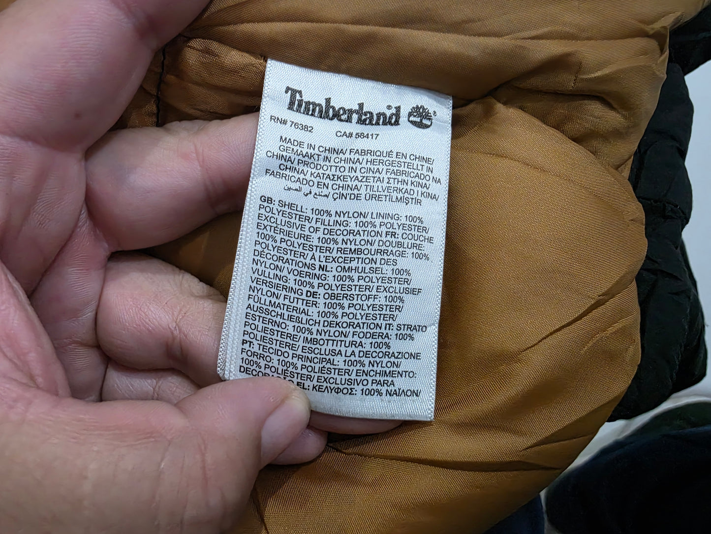 Chamarra Timberland Chica S Negro
