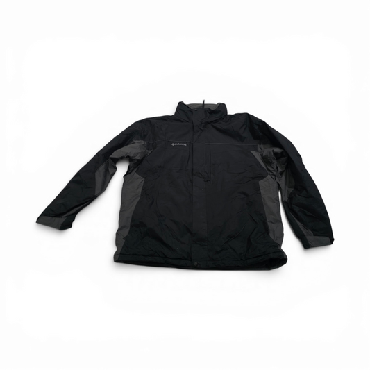 Chamarra Columbia 2xl Negro Gris Resistente Al Agua
