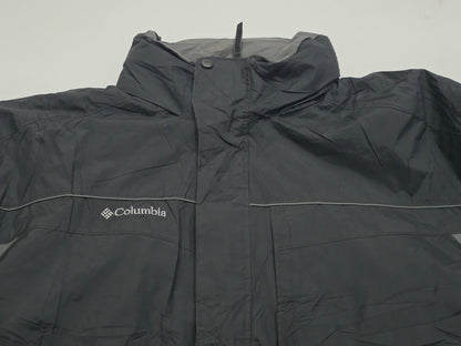 Chamarra Columbia 2xl Negro Gris Resistente Al Agua