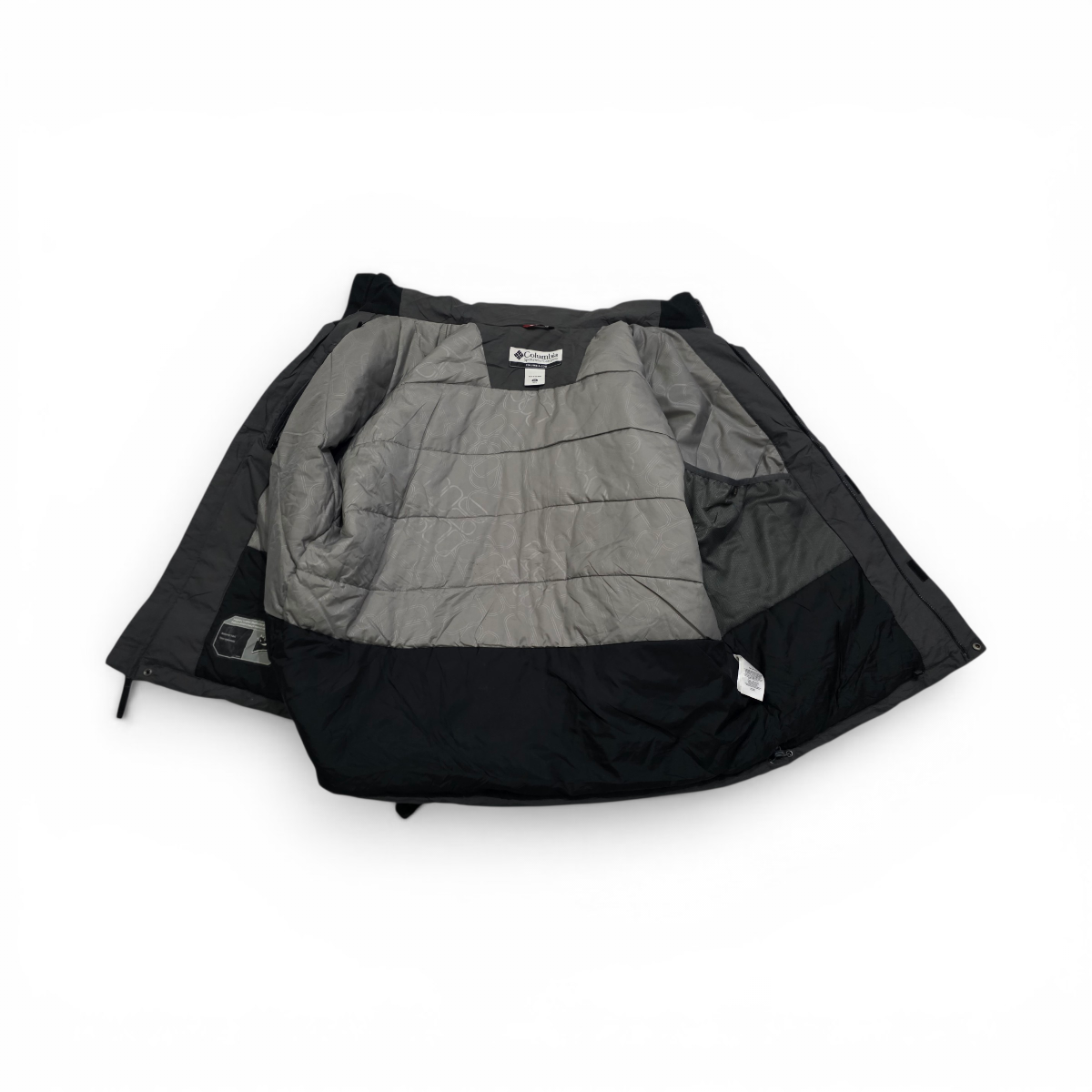 Chamarra Columbia 2xl Negro Gris Resistente Al Agua