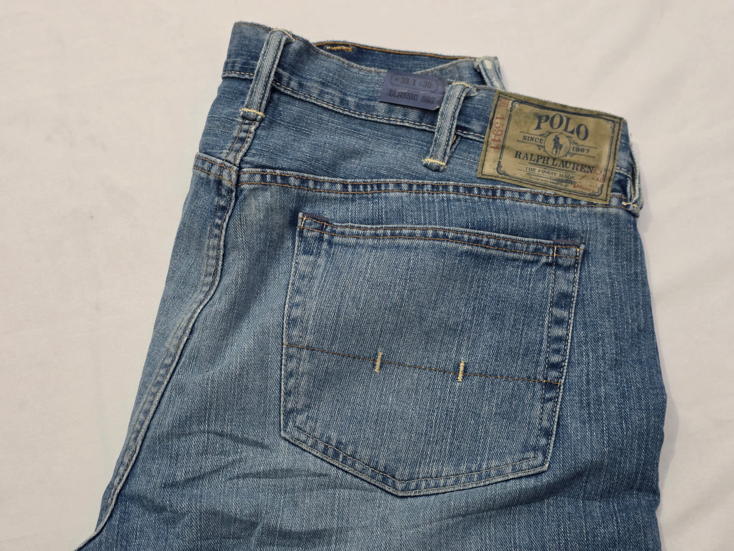 Pantalon Ralph Lauren Relaxed 38x30 Azul