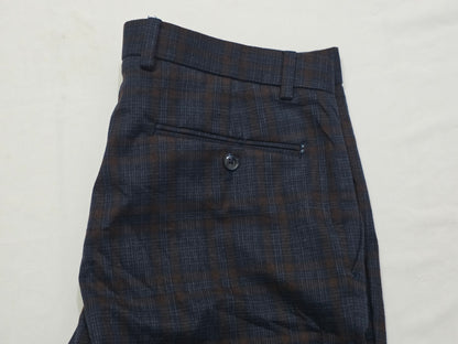 Pantalon Tommy Hilfiger 34x30 Recto Cuadro Azul Y Cafe