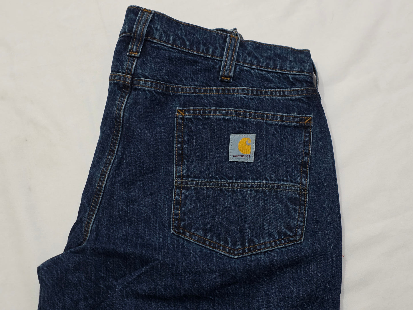 Pantalon Carhartt Relaxed Fit 34x34 Azul Forro Interno