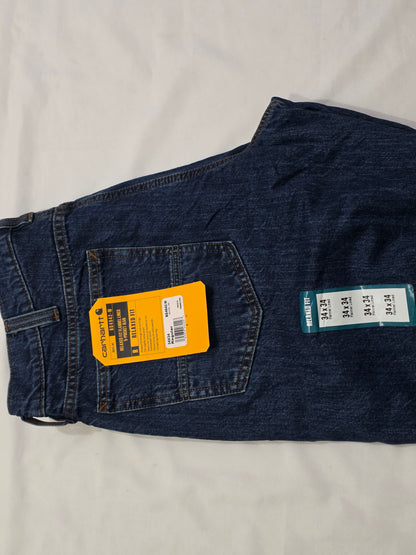 Pantalon Carhartt Relaxed Fit 34x34 Azul Forro Interno