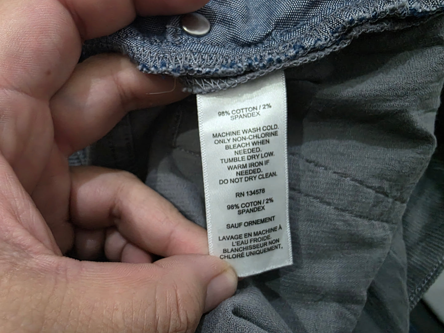 Pantalon Recto Pana Vineyard Vines 33x32 Gris