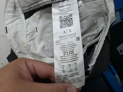 Pantalon Armani Exchange 30 Slimfit Gris