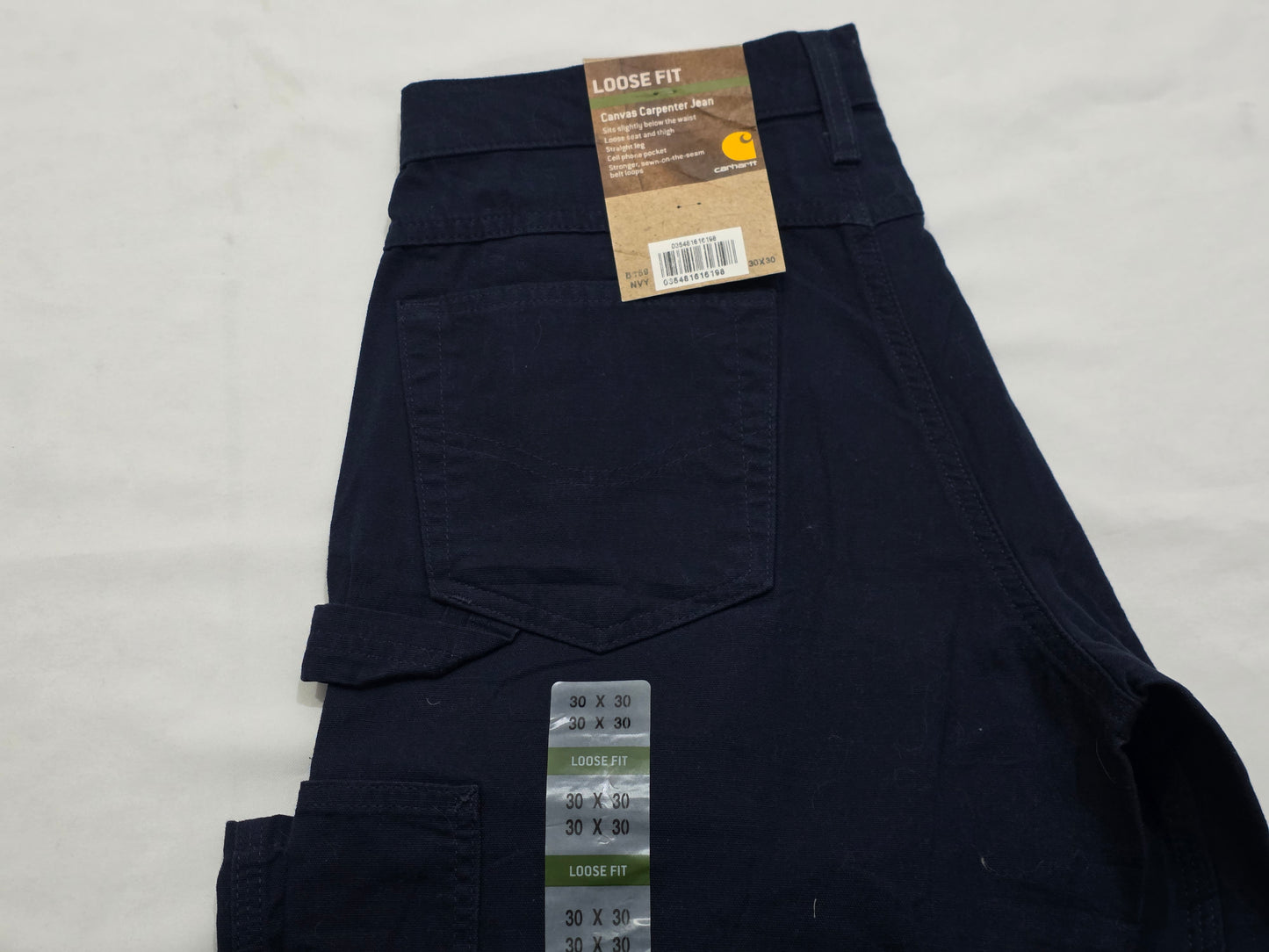 Pantalon Carhartt 30x30 Loose Fit Carpintero Azul