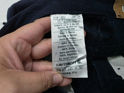 Pantalon Carhartt 30x30 Loose Fit Carpintero Azul