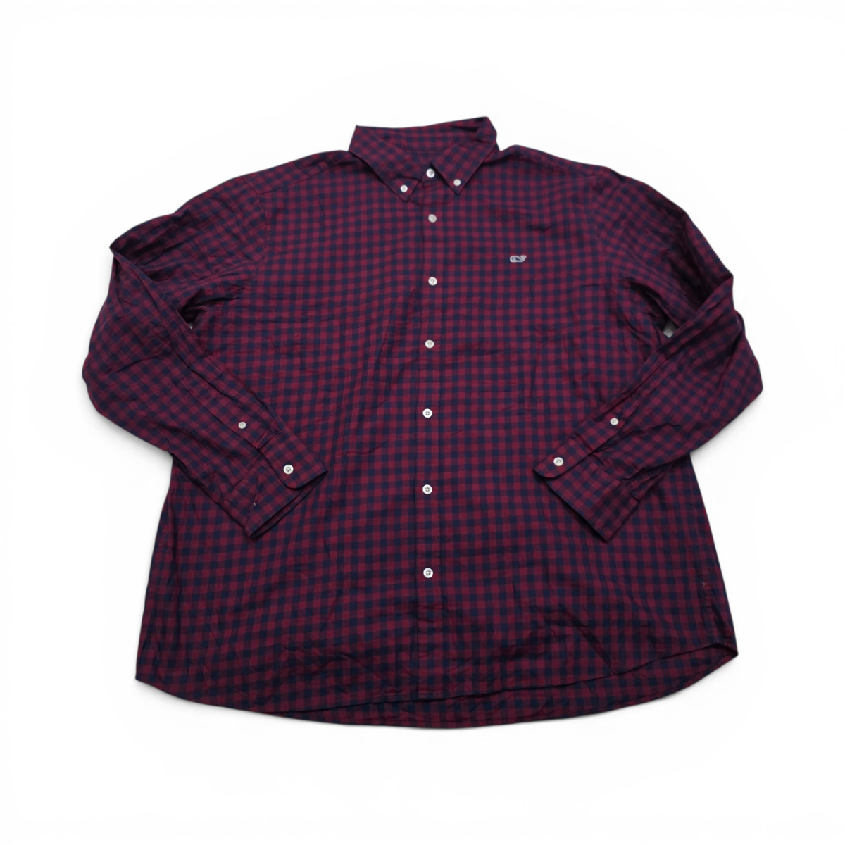 Camisa Classic Fit Vineyard Vines 2xl Cuadro Vino Y Azul