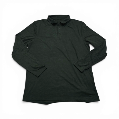 Playera Polo Manga Larga Lululemon Xgrande Xl Verde