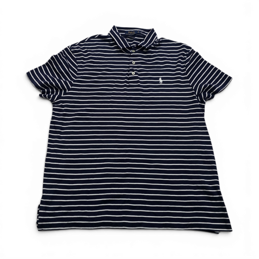 Playera Polo Ralph Lauren Xgrande Xl Azul Lineas
