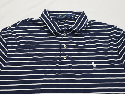 Playera Polo Ralph Lauren Xgrande Xl Azul Lineas
