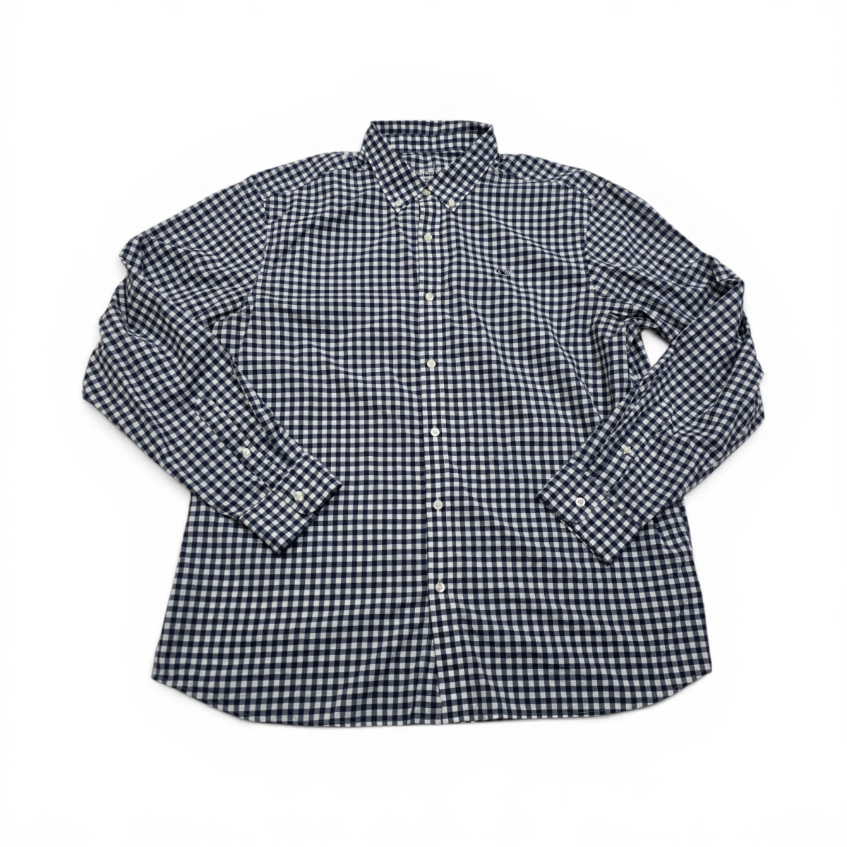 Camisa Vineyard Vines Xgrande Xl Cuadro Azul Y Blanco