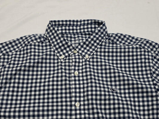 Camisa Vineyard Vines Xgrande Xl Cuadro Azul Y Blanco