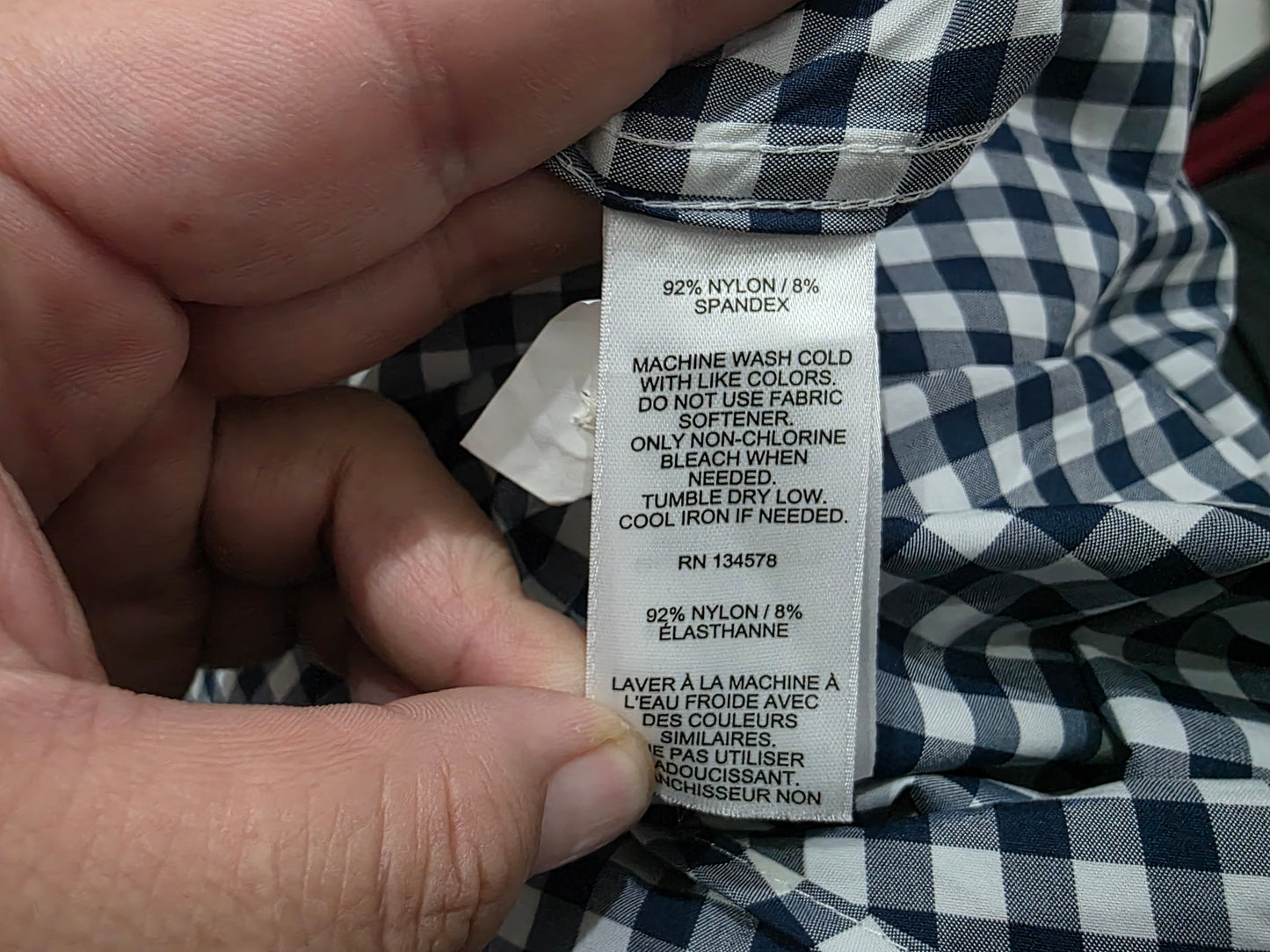 Camisa Vineyard Vines Xgrande Xl Cuadro Azul Y Blanco