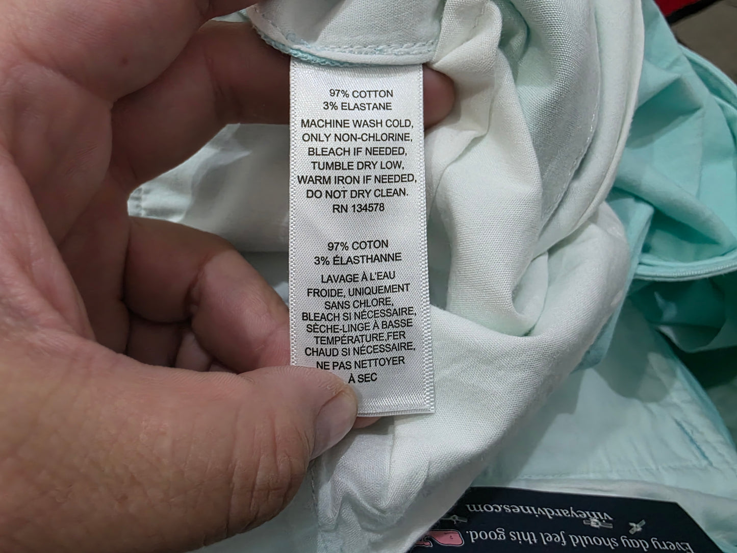 Bermuda Vineyard Vines Talla 34 Azul Claro