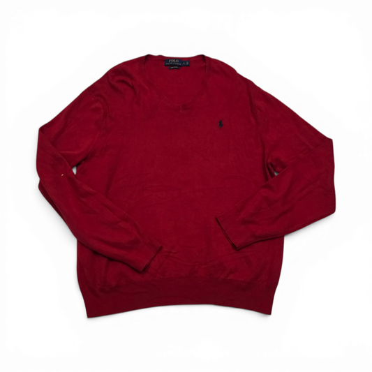 Sueter Ralph Lauren Grande L Rojo Pony Negro