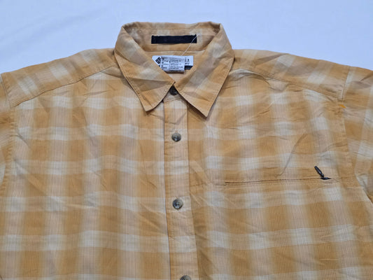 Camisa Columbia Mediana M Cuadro Naranja