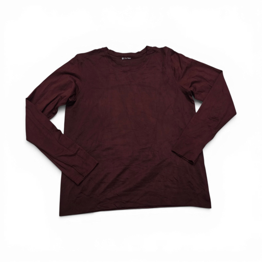 Playera Lululemon Chico S Vino Manga Larga