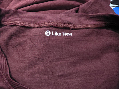 Playera Lululemon Chico S Vino Manga Larga