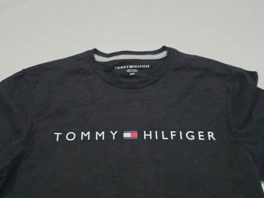 Playera Tommy Hilfiger Chico S Negro Letras
