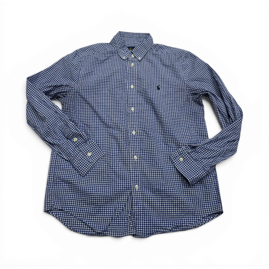 Camisa Ralph Lauren Adolescente Xl Azul Cuadro