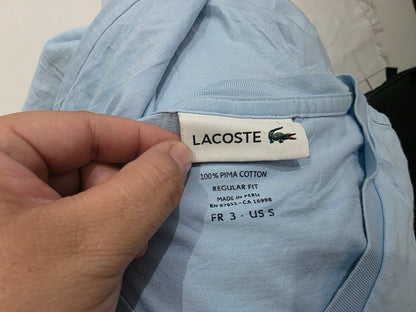 Playera Lacoste Chica S Fr 3 Azul Claro