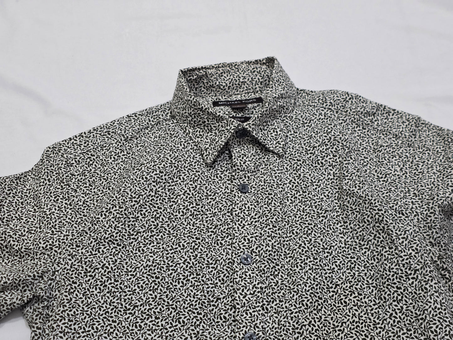 Camisa Michael Kors Chica S Blanca Y Verde Manga Corta