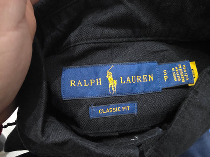 Camisa Classic Fit Ralph Lauren Chicos Negro Pony Colores