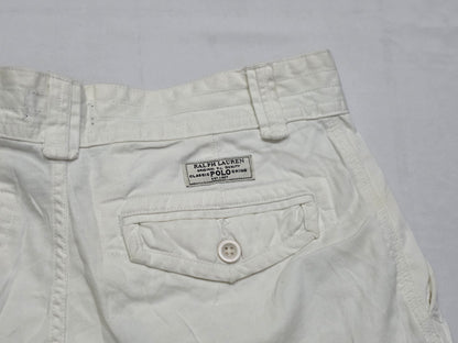 Bermuda Cargo Ralph Lauren Talla 30 Blanco