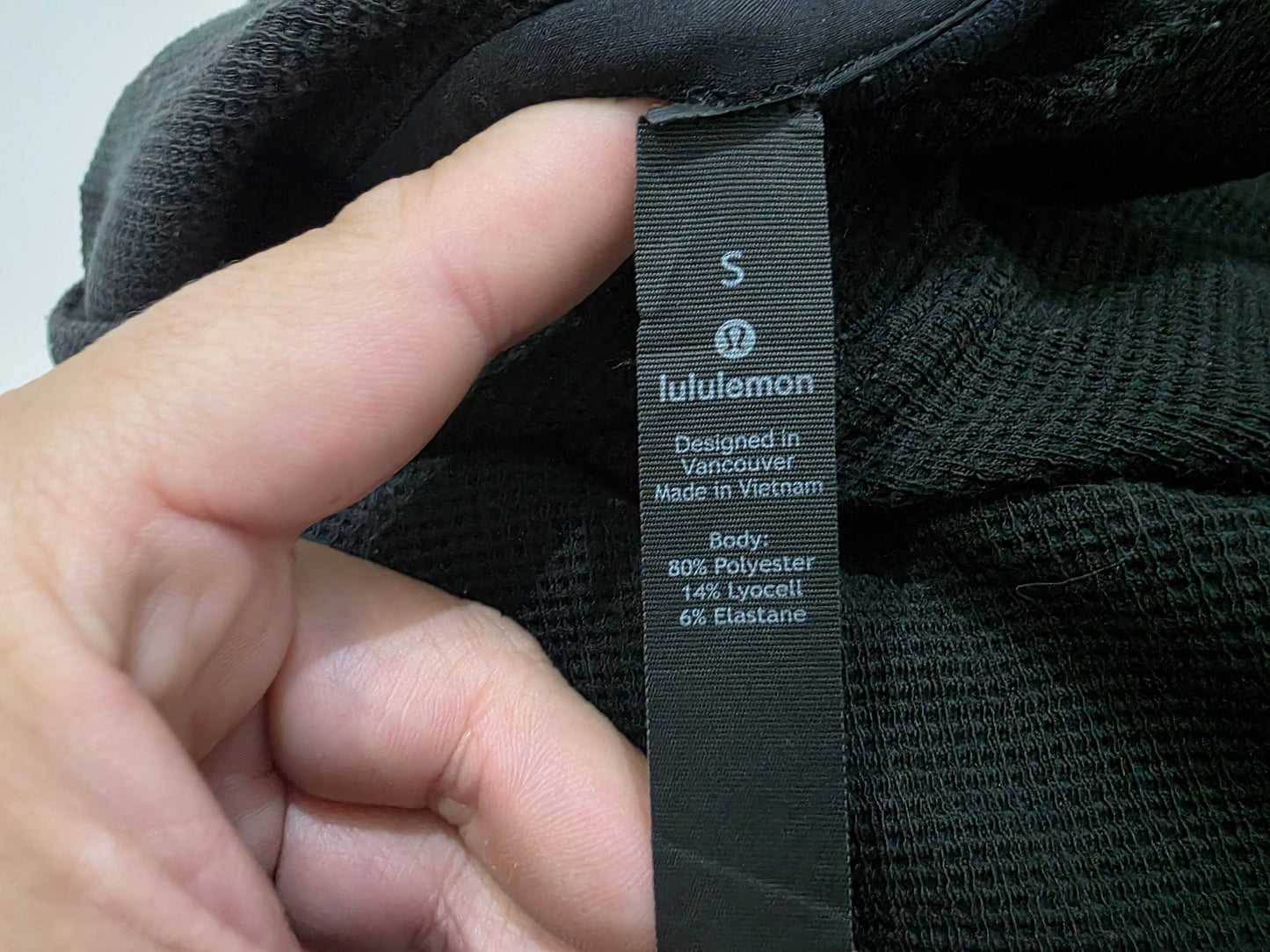 Sudadera Con Gorro Lululemon Chico S Negro