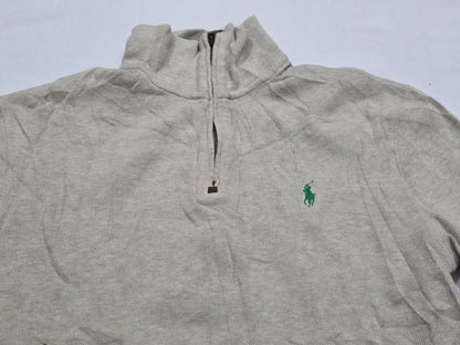 Sueter Ralph Lauren Chico S Cafe Pony Verde Cierre Corto