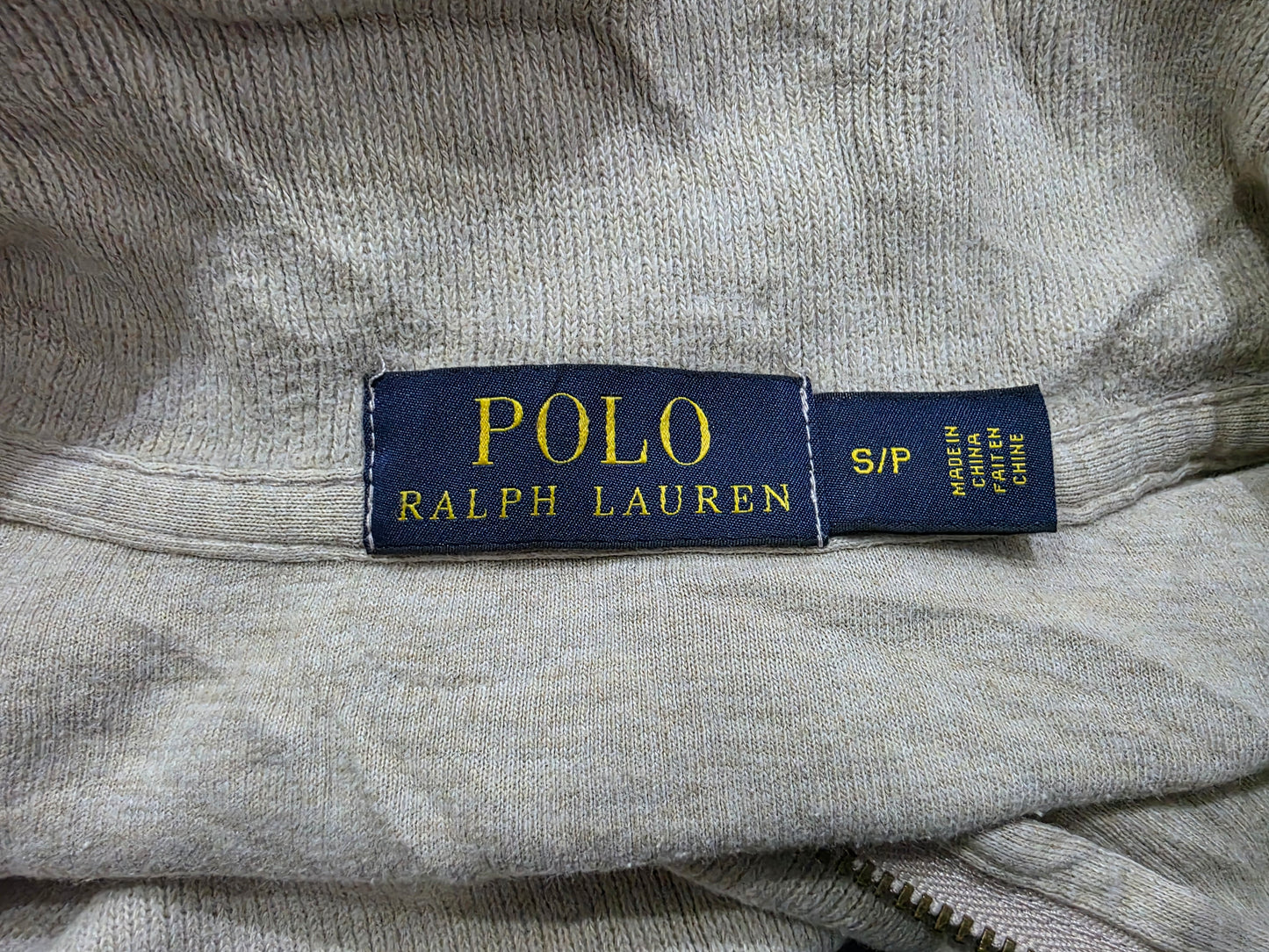 Sueter Ralph Lauren Chico S Cafe Pony Verde Cierre Corto