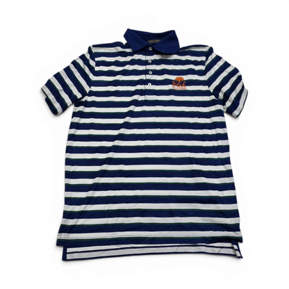 Playera Polo Ralph Lauren Golf Mediana M Azul Lineas Blancas