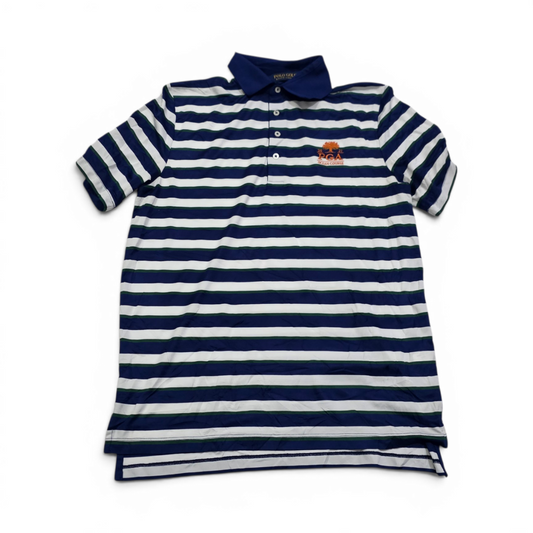 Playera Polo Ralph Lauren Golf Mediana M Azul Lineas Blancas
