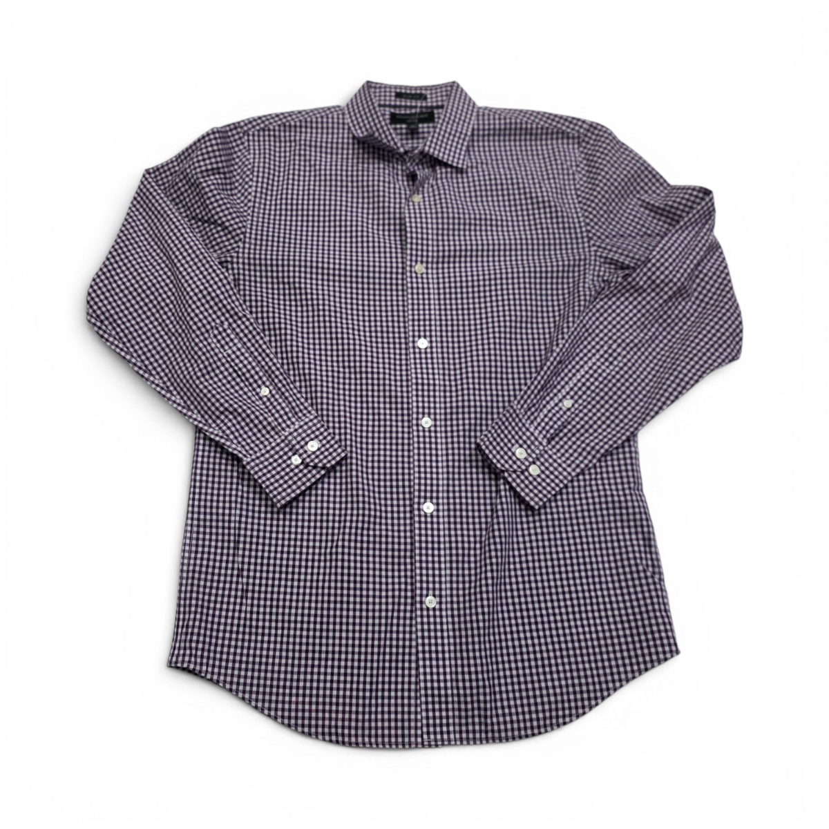 Camisa Banana Republic Mediana M Cuadro Morado Blanco