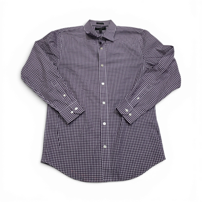 Camisa Banana Republic Mediana M Cuadro Morado Blanco
