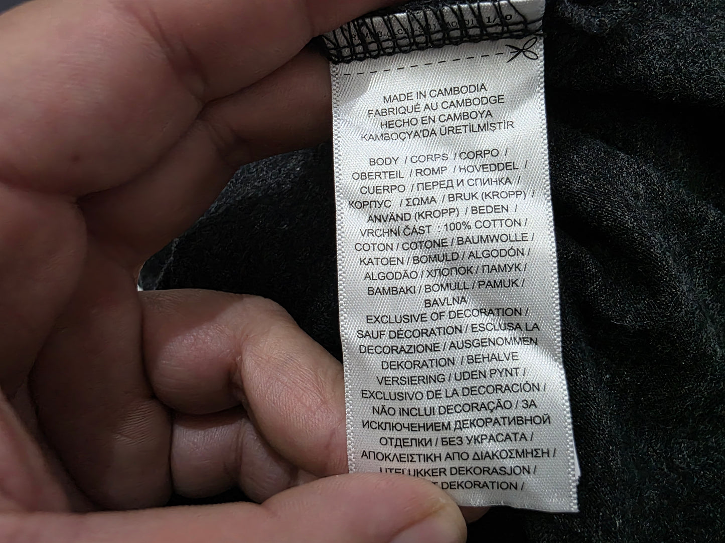 Playera Ralph Lauren Mediana M Gris Oscuro Pony Blanco