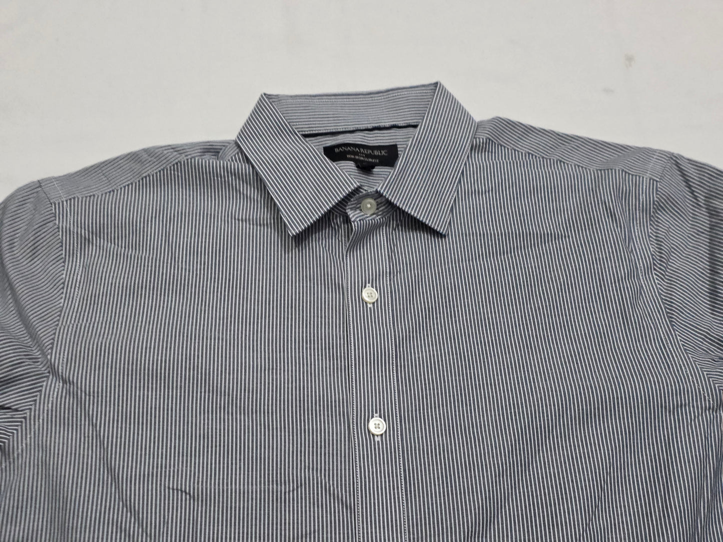 Camisa Banana Republic Mediana M Azul Lineas