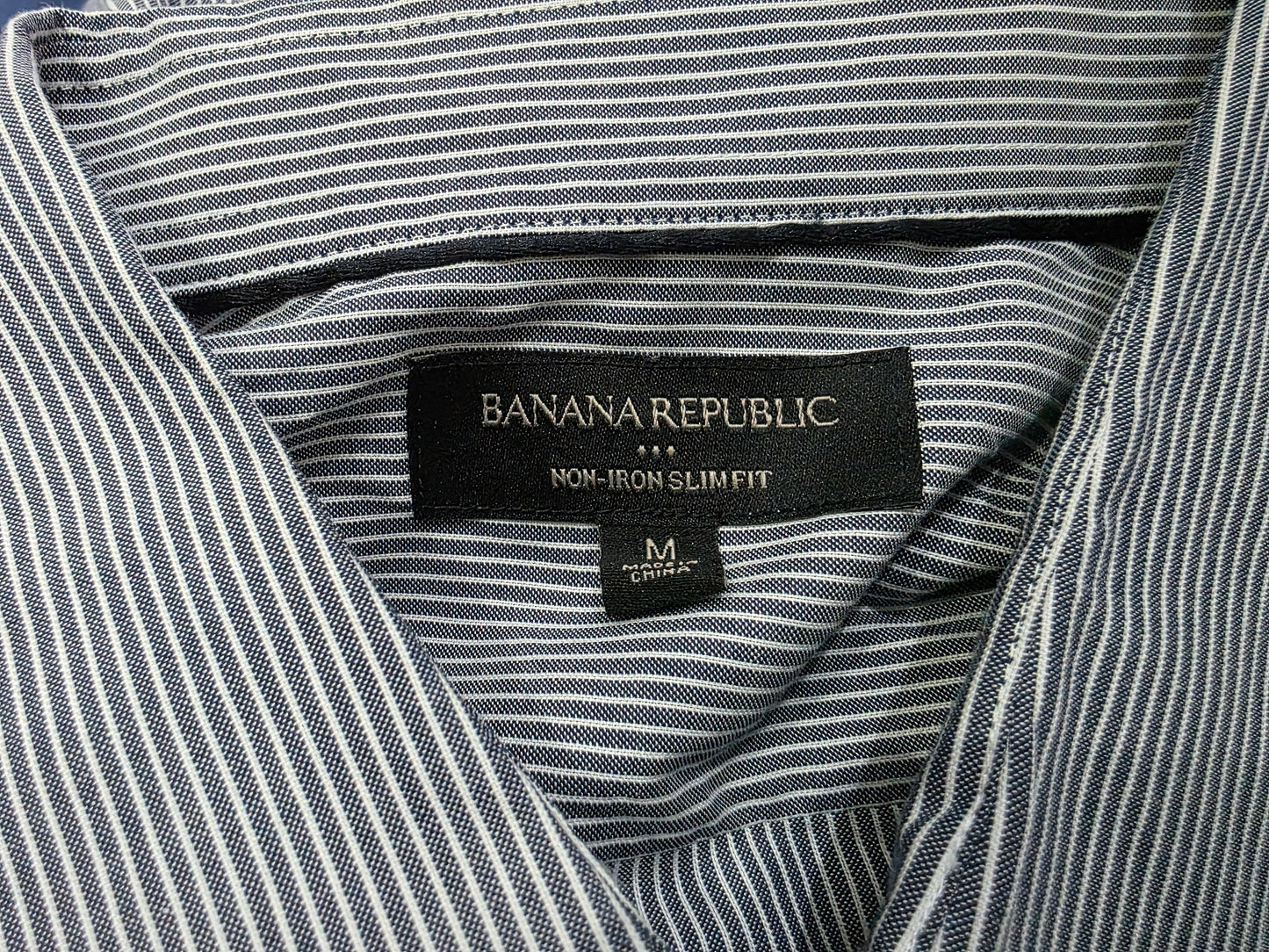 Camisa Banana Republic Mediana M Azul Lineas