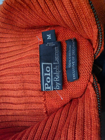 Sueter Ralph Lauren Mediana M Naranja Pony Verde