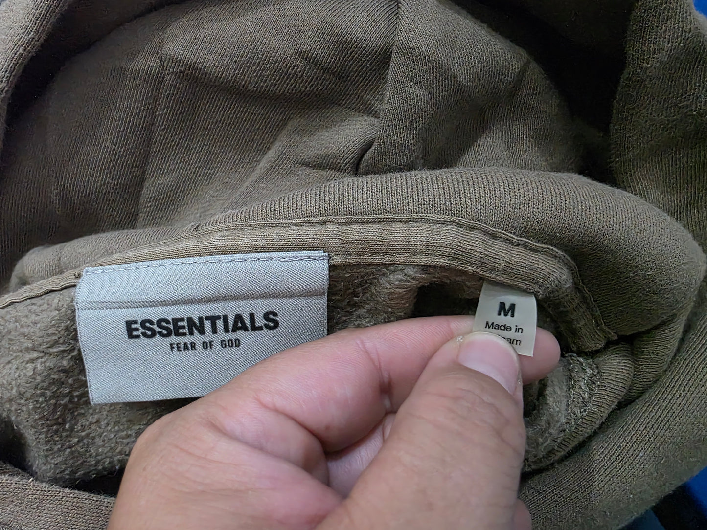 Sudadera Essentials Mediana M Cafe Deslavado