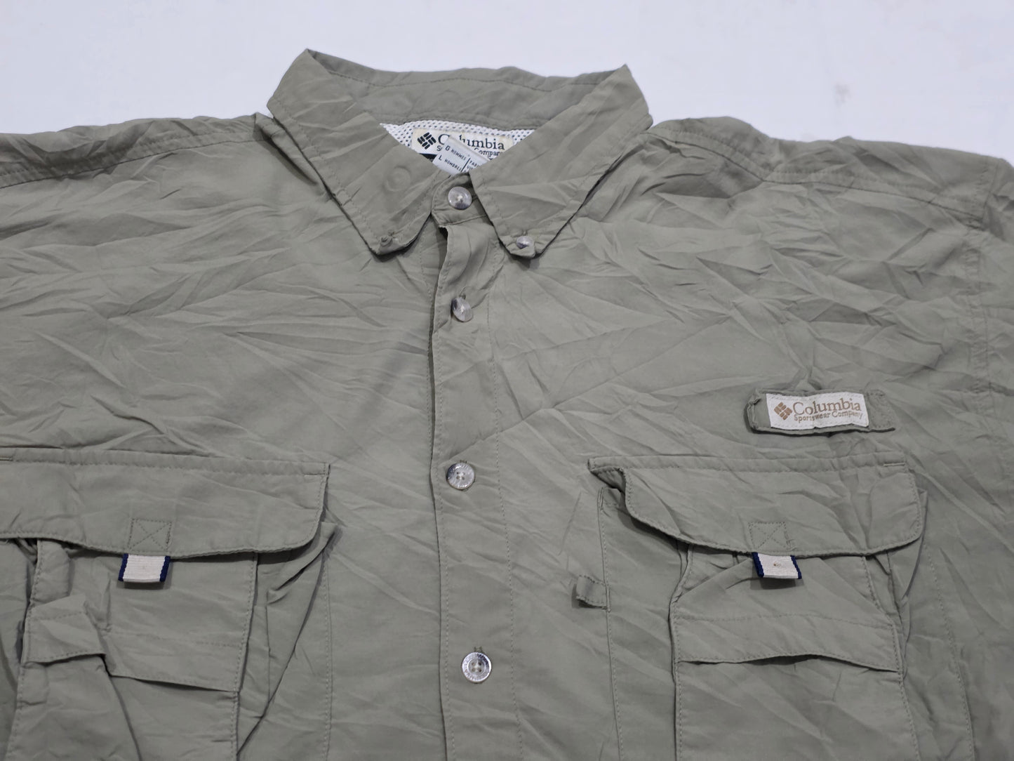 Camisa Columbia Grande L Verde