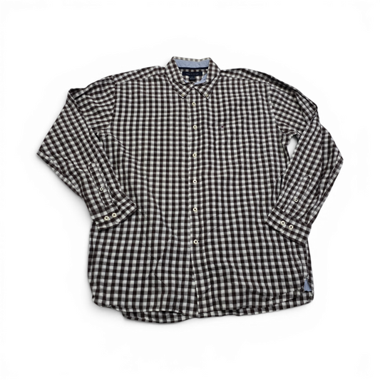 Camisa Tommy Hilfiger Grande L Cuadro Cafe