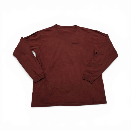 Playera Patagonia Grande L Vino Manga Larga