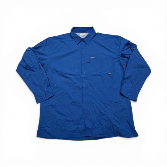 Camisa Columbia Grande L Azul