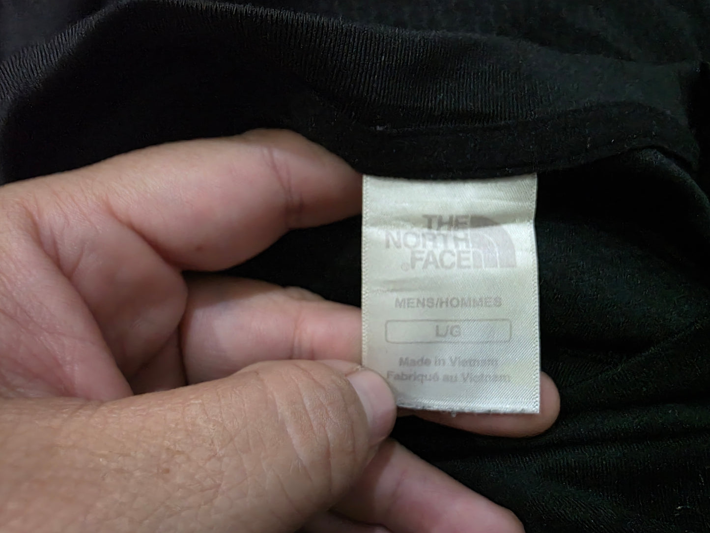 Playera The North Face Grande L Negro Manga Larga