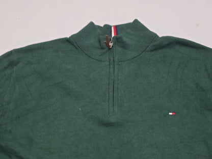 Sueter Tommy Hilfiger Grande L Verde Cierre Corto