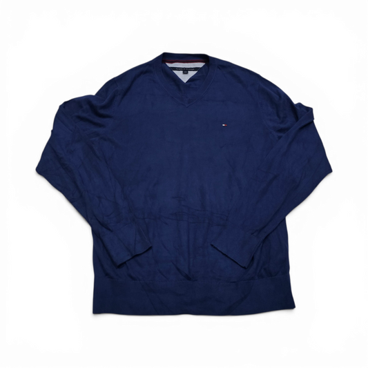 Sueter Tommy Hilfiger Grande L Azul Cuello V